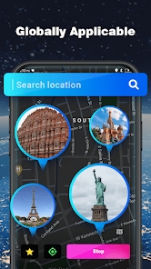 Jump Global Positioning(虚拟GPS定位器)app国际版截图2