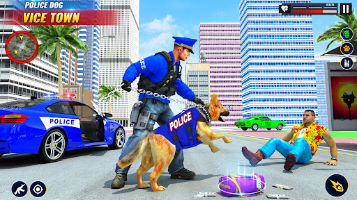 US Police Dog Mall Crime Chase(美国警犬犯罪追捕游戏)截图1