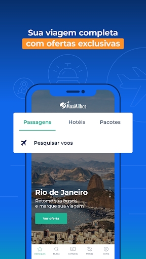 MaxMilhas: Passagens Aéreas(优惠机票app)截图1